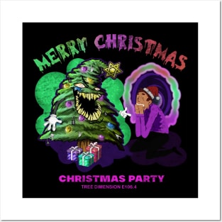 merry christmas from evil christmas tree Posters and Art